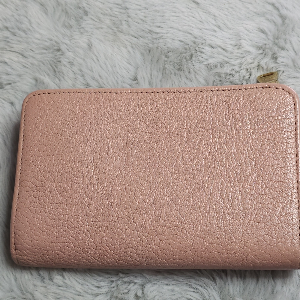 **Authentic**Miu Miu Trifold Wallet Madras Fiocco Orchidea - Very Good Condition - Picture 6 of 16